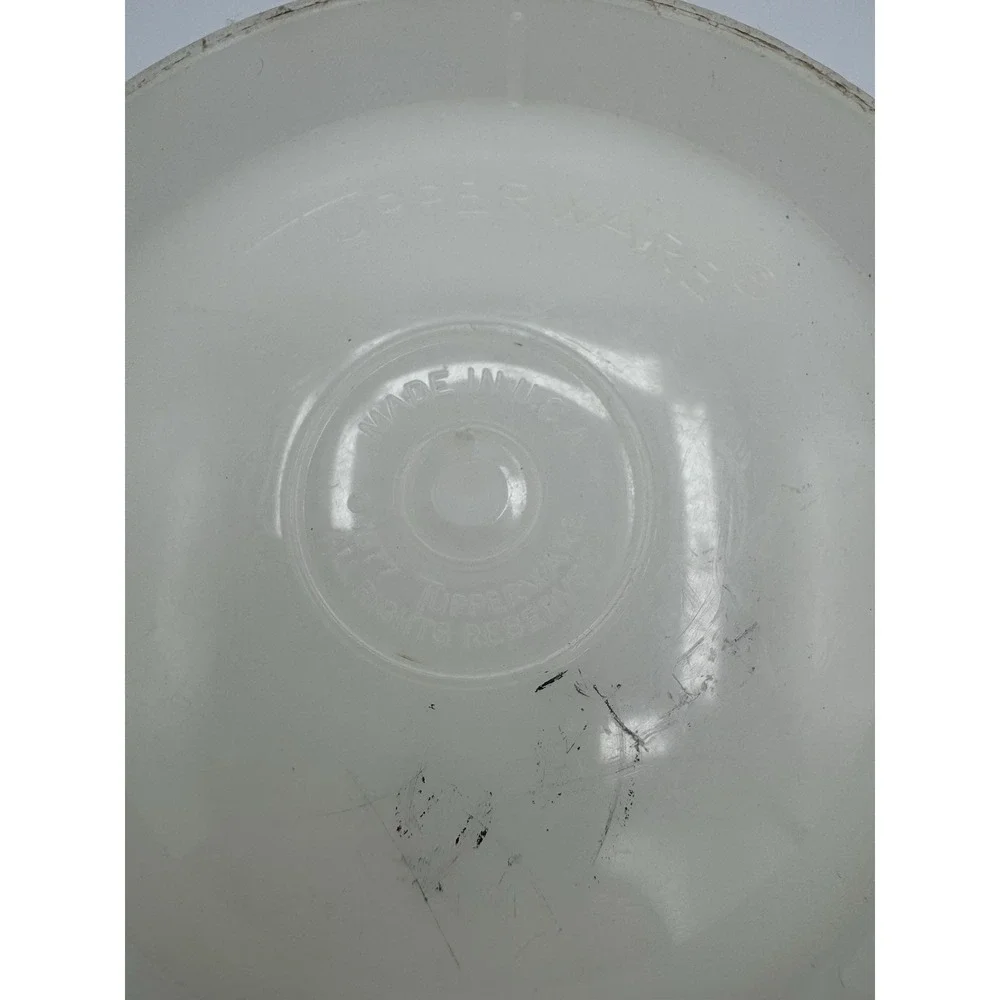 Vtg 1977 Tupperware Measuring Bowl Mix N Store 4 Cup 1288-3 Blue & Red No Lid